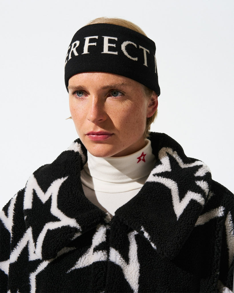 From the brand Perfect Moment Unisex Pm Head-Band in B&W Houndstooth - abigail fashion