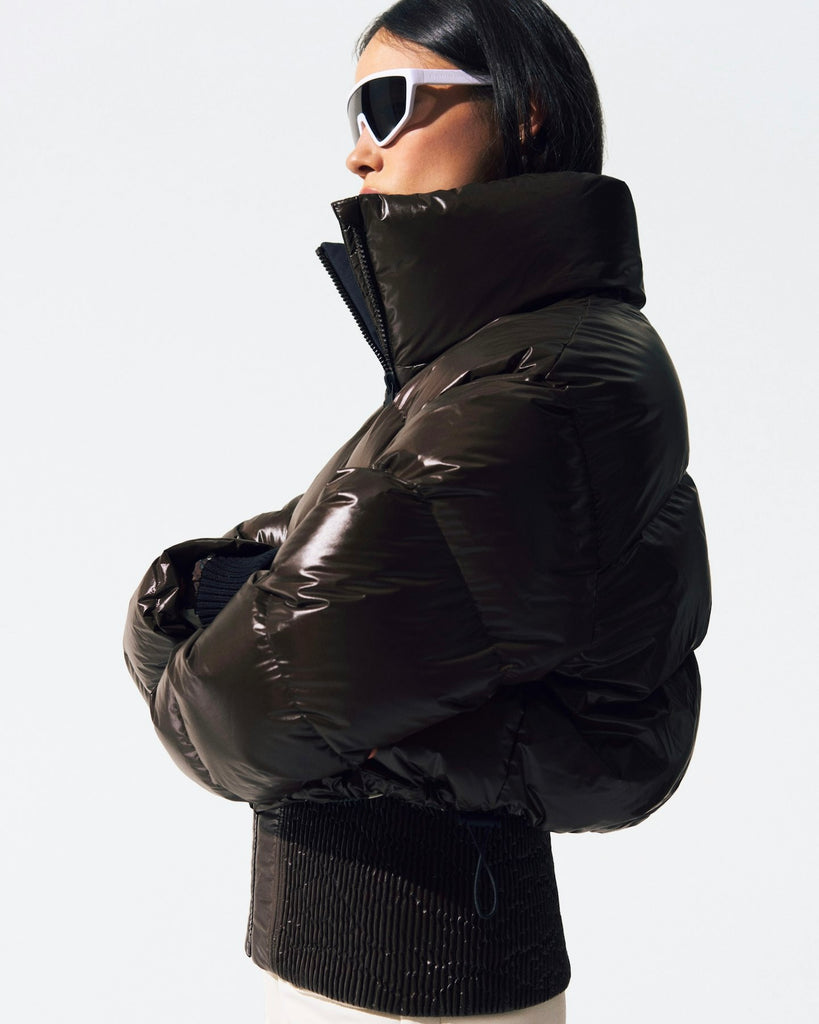 From the brand Perfect Moment Women's Auretta Ski Jacket in Chocolate - abigail fashion