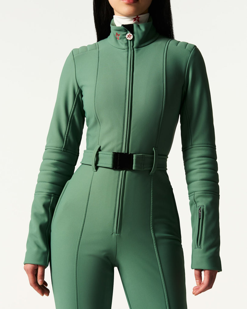 From the brand Perfect Moment Women's JG Ski Suit in Parisian Green - abigail fashion