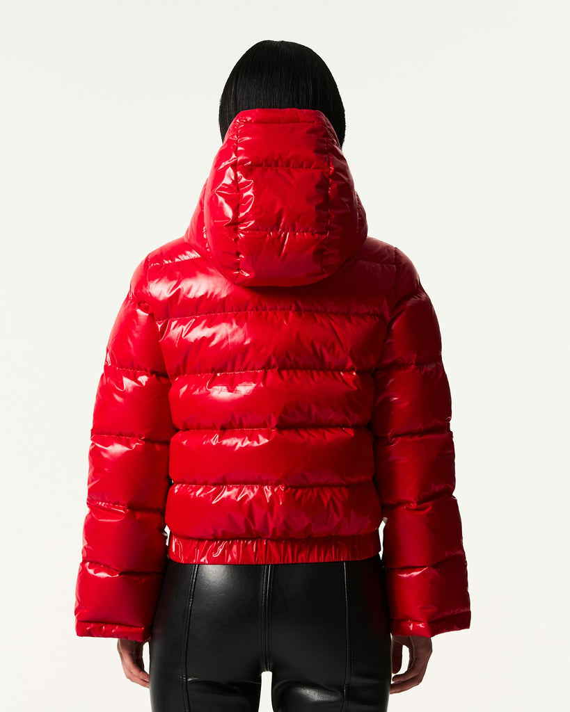 From the brand Perfect Moment Women's Polar Flare Ski Jacket III in Red - abigail fashion