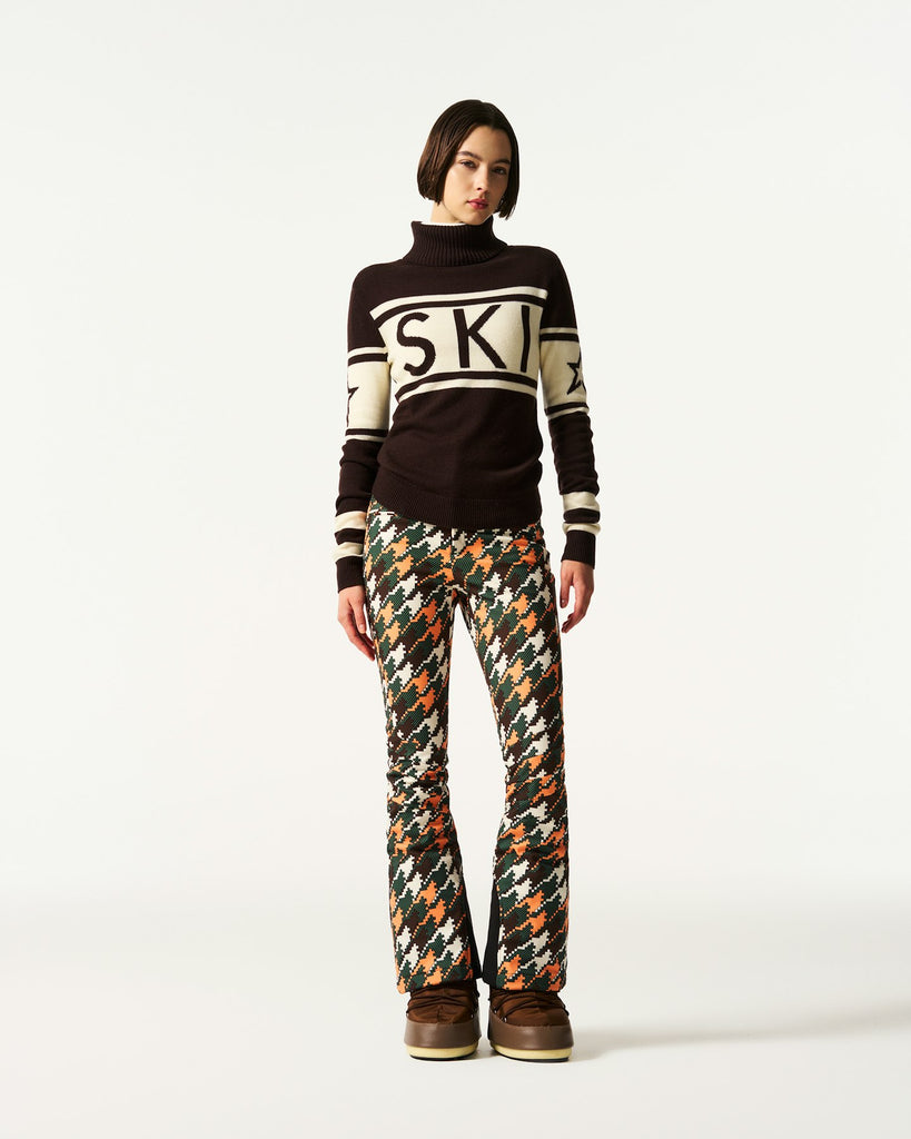 From the brand Perfect Moment Women's Schild Sweater in Chocolate - abigail fashion