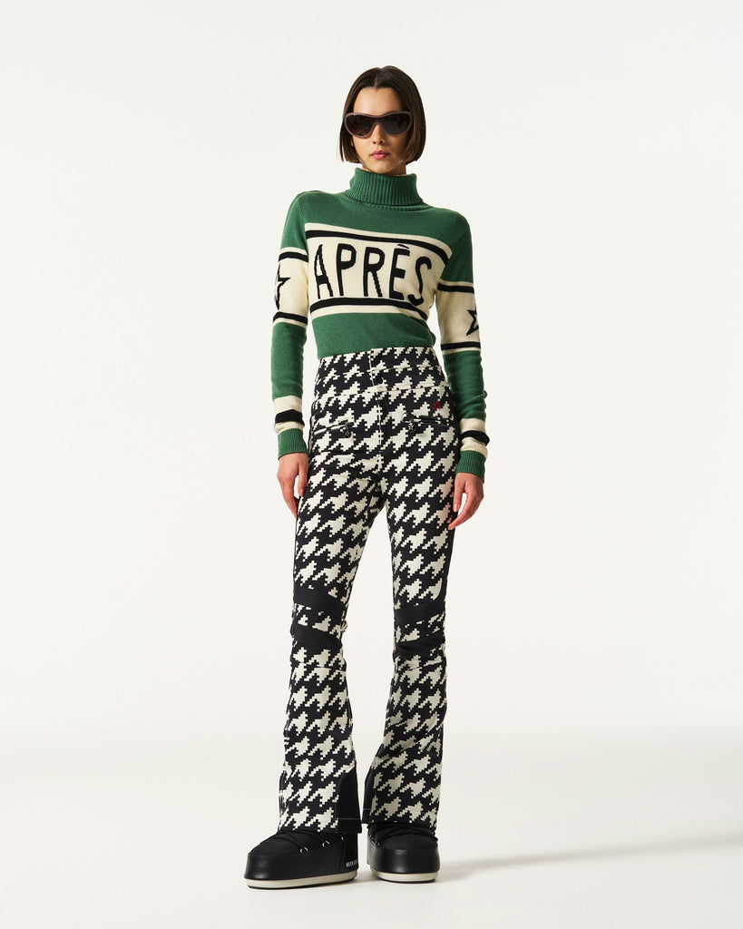 From the brand Perfect Moment Women's Schild Sweater 'Apres' in Parisian Green - abigail fashion