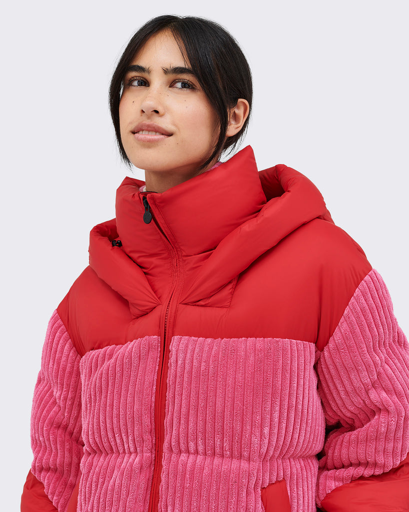 Perfect Moment Zao Short Down Jacket Azealea Pink/ Red Bach&Co