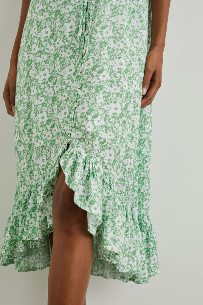 Rails Frida Dress Green Texture Floral abigail fashion