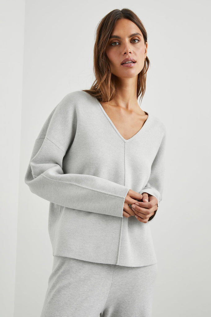 Rails Hollyn Sweater Light Heather Grey Bach&Co