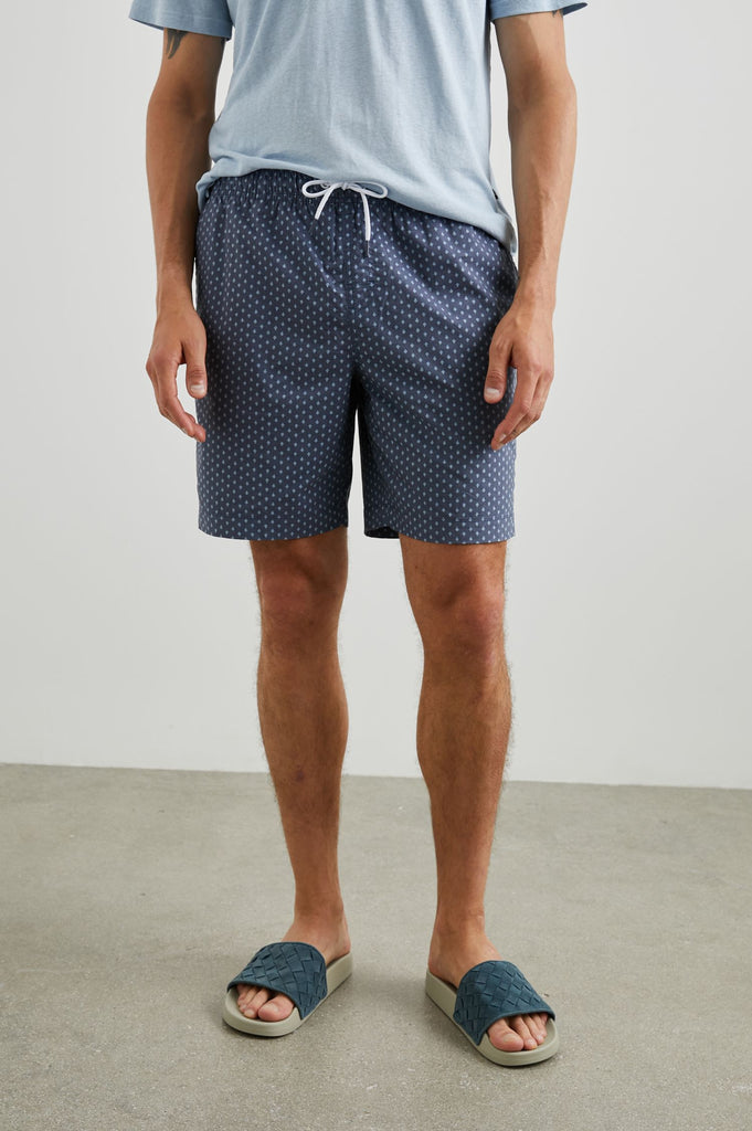 Rails Kian Swim Short Polygon Micro Navy abigail_fashion