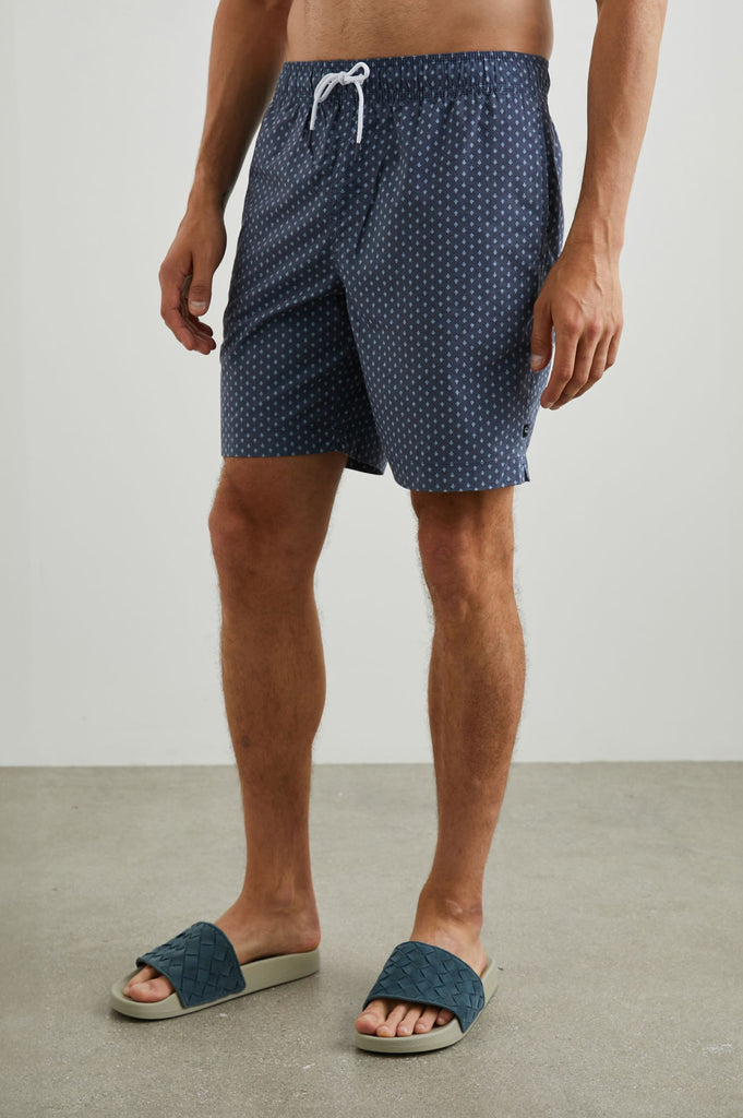 Rails Kian Swim Short Polygon Micro Navy abigail_fashion