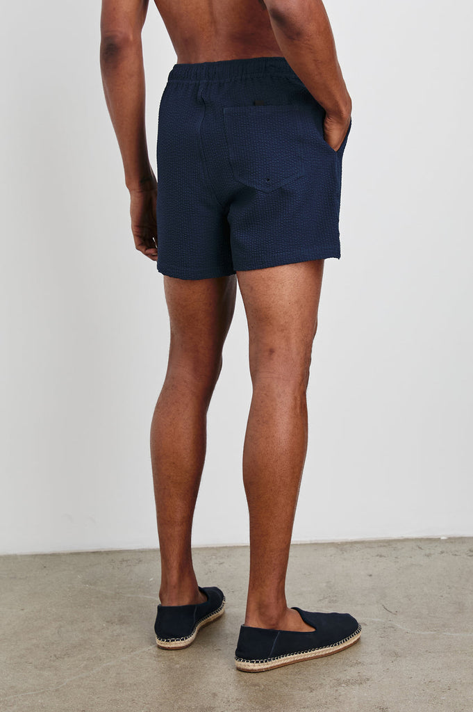 Rails La Brea Swim Short Navy Seersucker abigail fashion