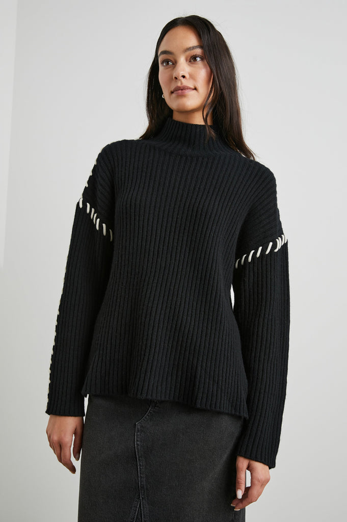 Rails Liam Sweater Black abigail_fashion
