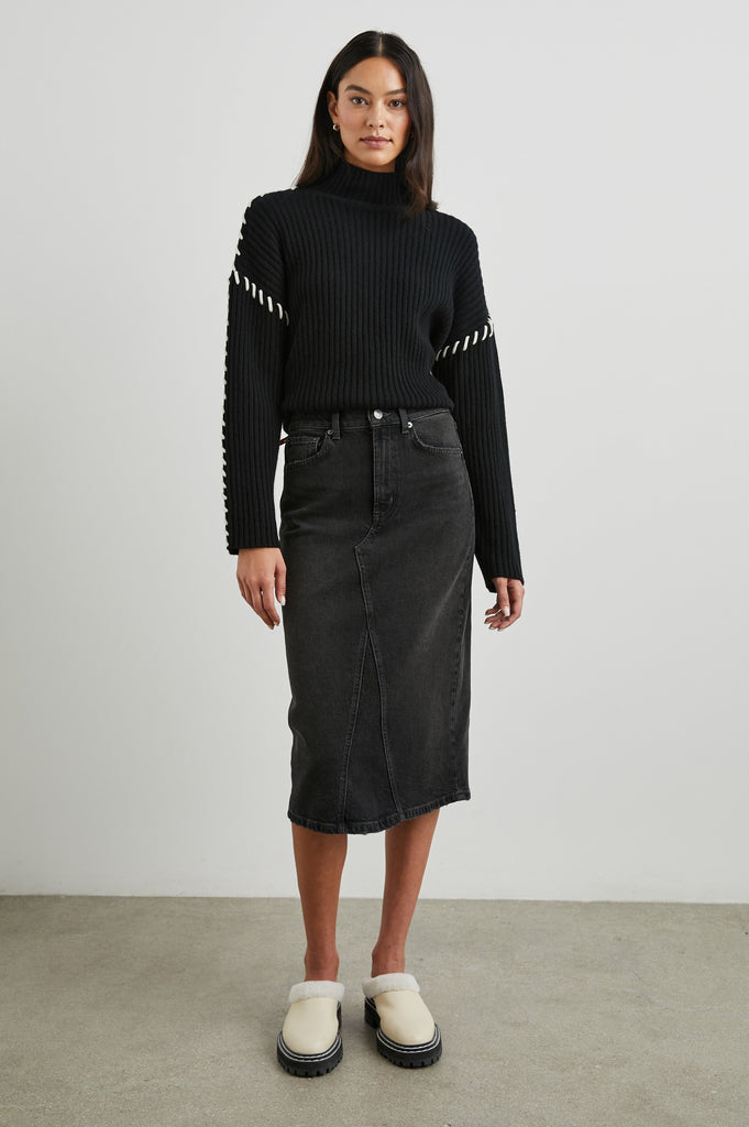 Rails Liam Sweater Black abigail_fashion