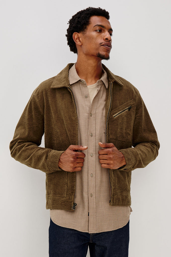 From the brand Rails Men's Ketter Jacket in Chicory - abigail fashion