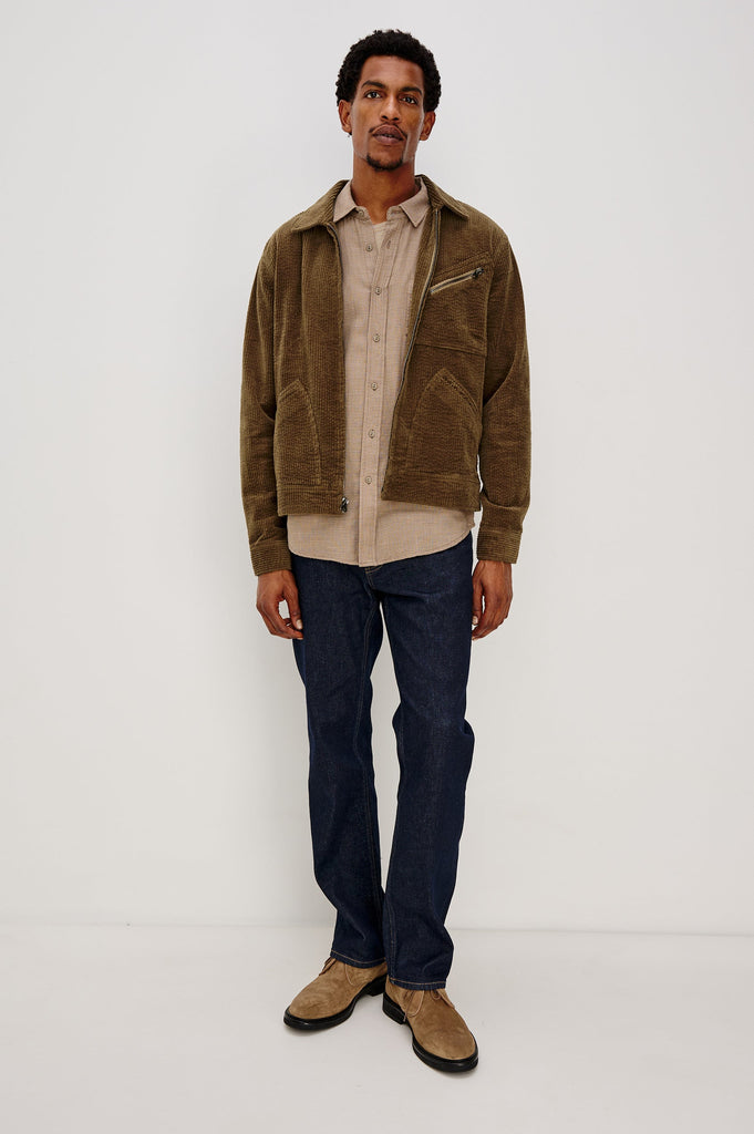 From the brand Rails Men's Ketter Jacket in Chicory - abigail fashion
