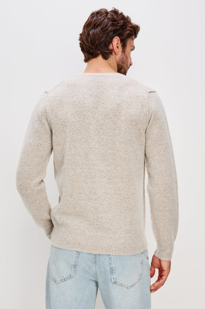 From the brand Rails Men's Laurent Sweater in Silverleaf - abigail fashion