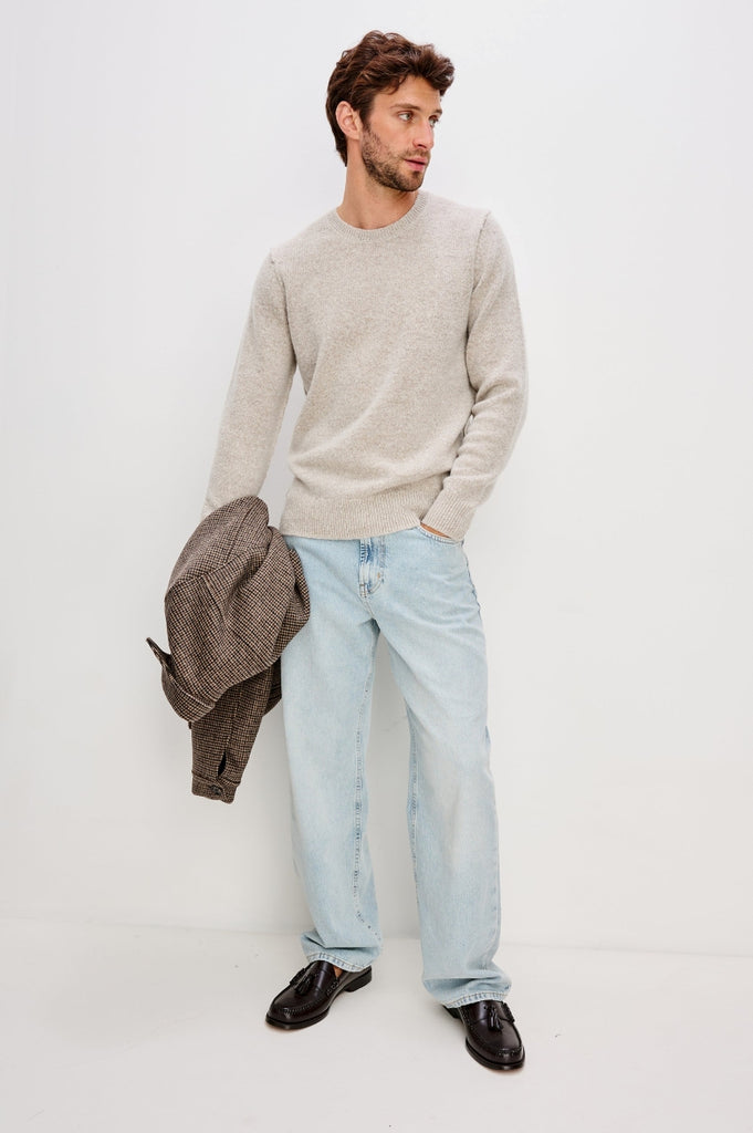 From the brand Rails Men's Laurent Sweater in Silverleaf - abigail fashion