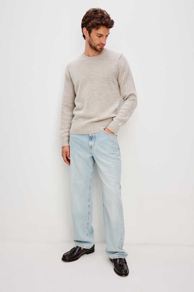 From the brand Rails Men's Laurent Sweater in Silverleaf - abigail fashion