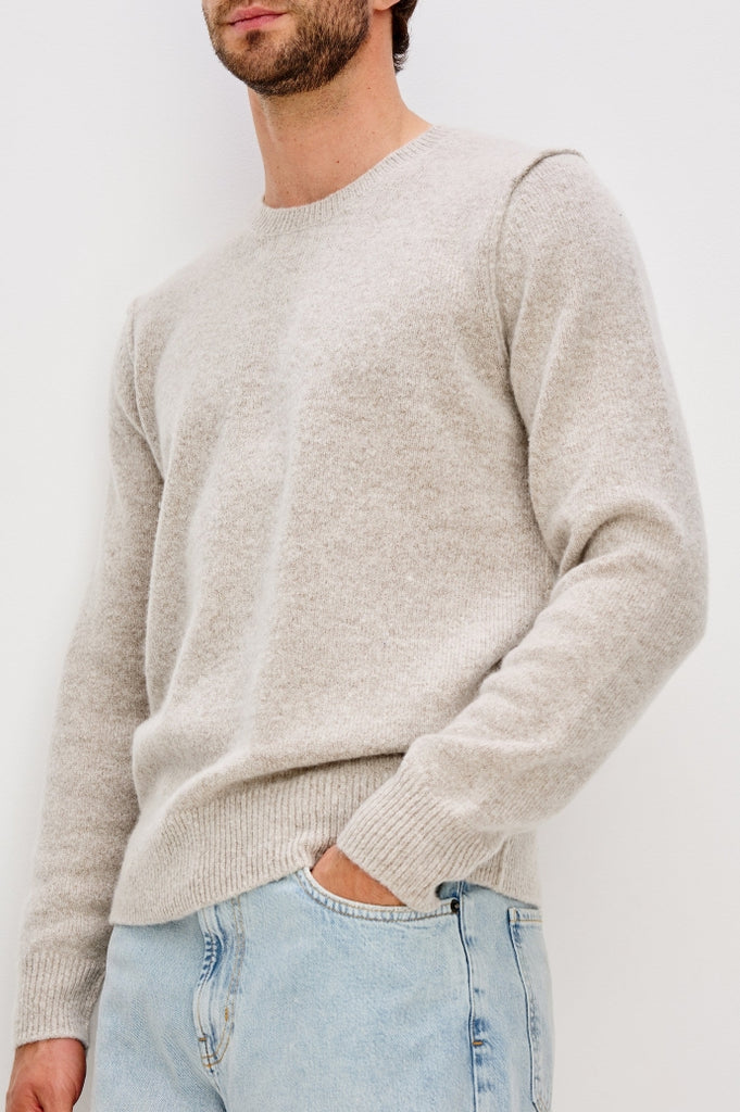 From the brand Rails Men's Laurent Sweater in Silverleaf - abigail fashion