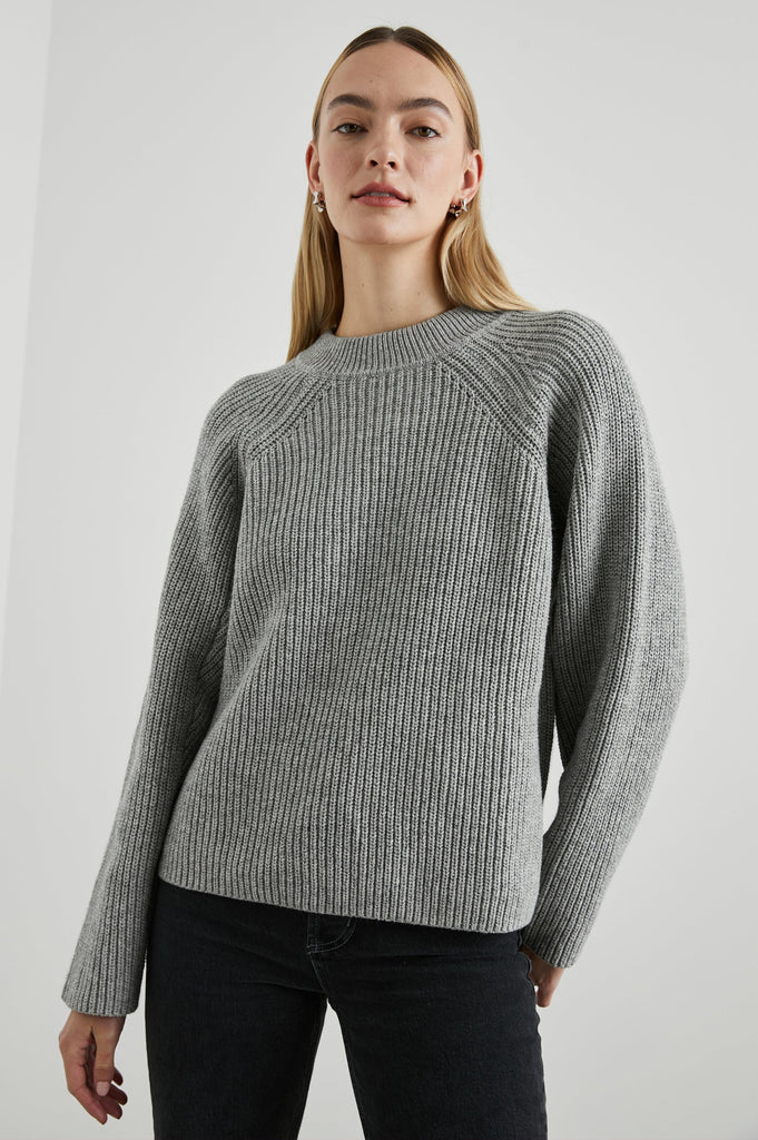 Rails Rita Long Sleeves Sweater Heather Grey Bach&Co