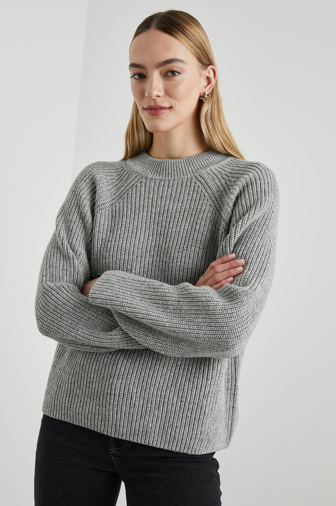 Rails Rita Long Sleeves Sweater Heather Grey Bach&Co