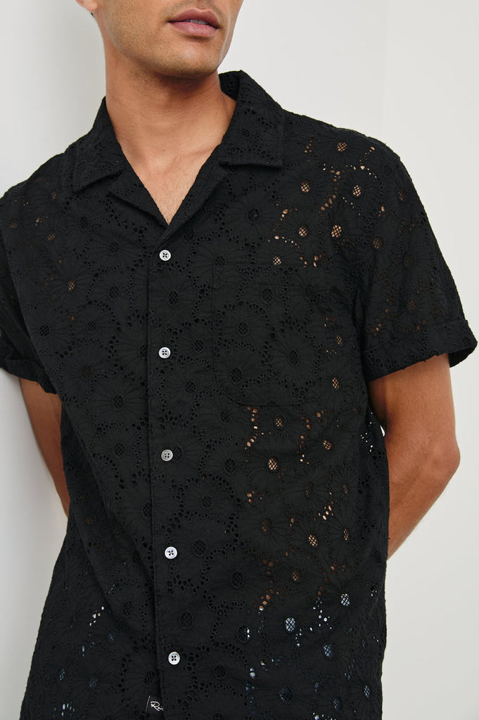 Rails Tyler Shirt Black Foral abigail fashion