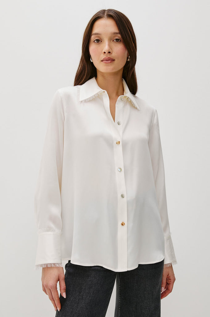 Rails Women's Abbey Shirt Ivory - abigail fashion