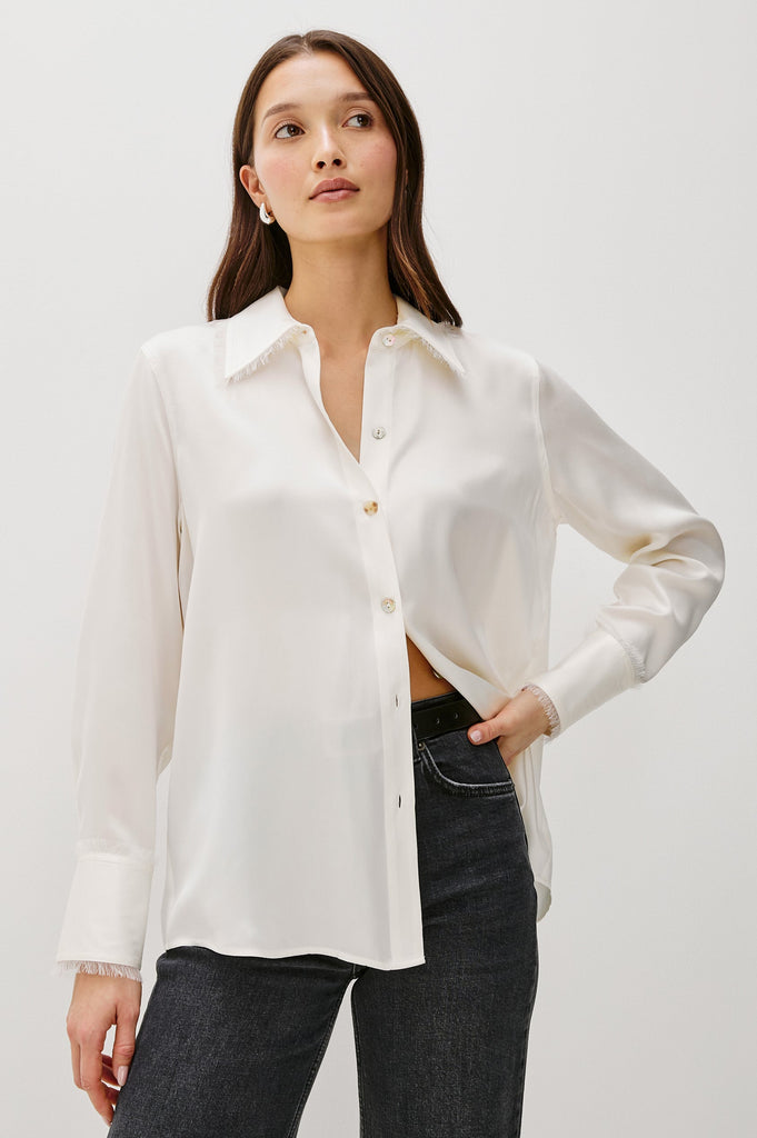 Rails Women's Abbey Shirt Ivory - abigail fashion