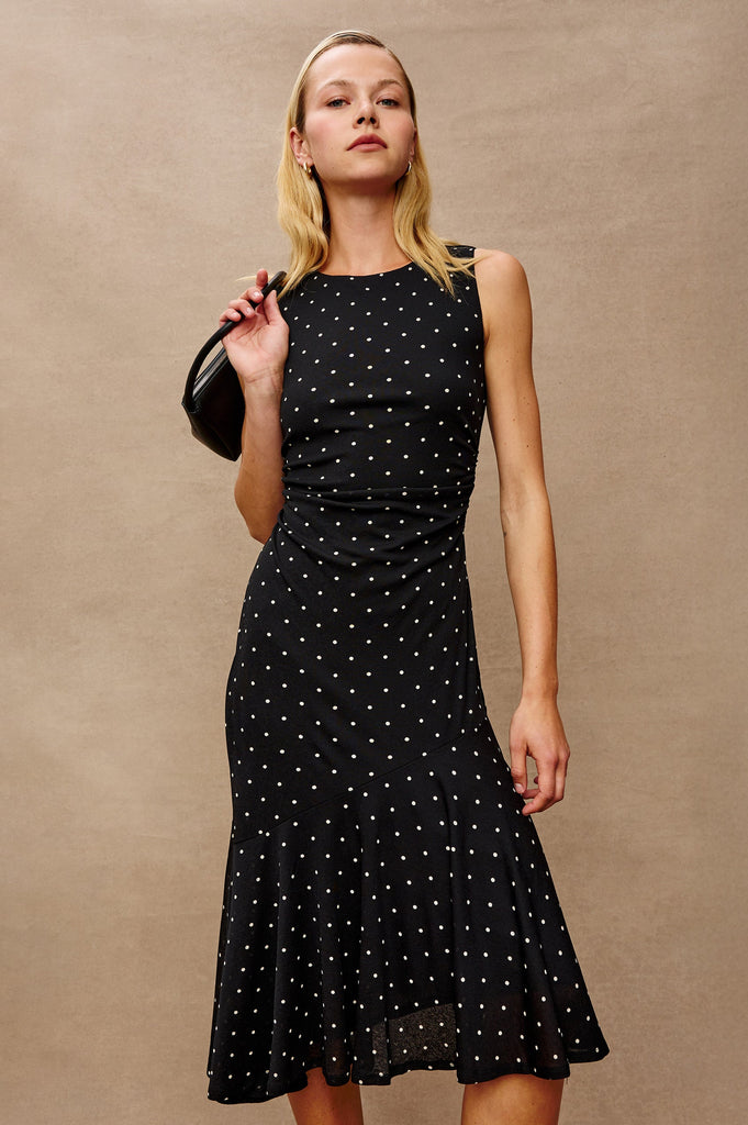 From the brand Rails Women's Daija Dress in Polka Dots - abigail fashion