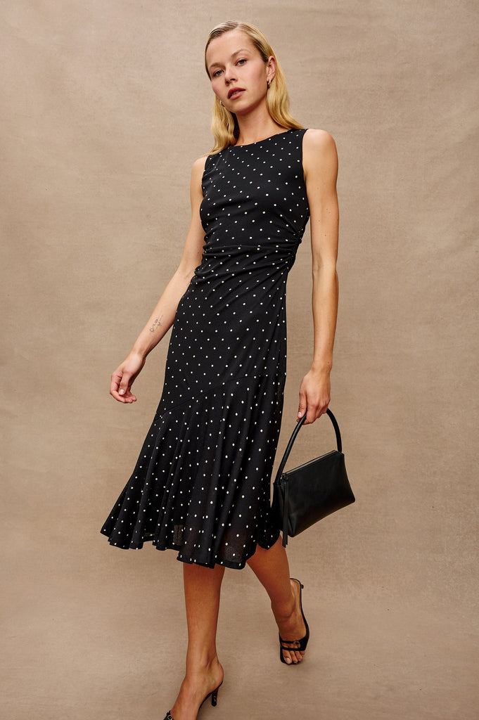 From the brand Rails Women's Daija Dress in Polka Dots - abigail fashion