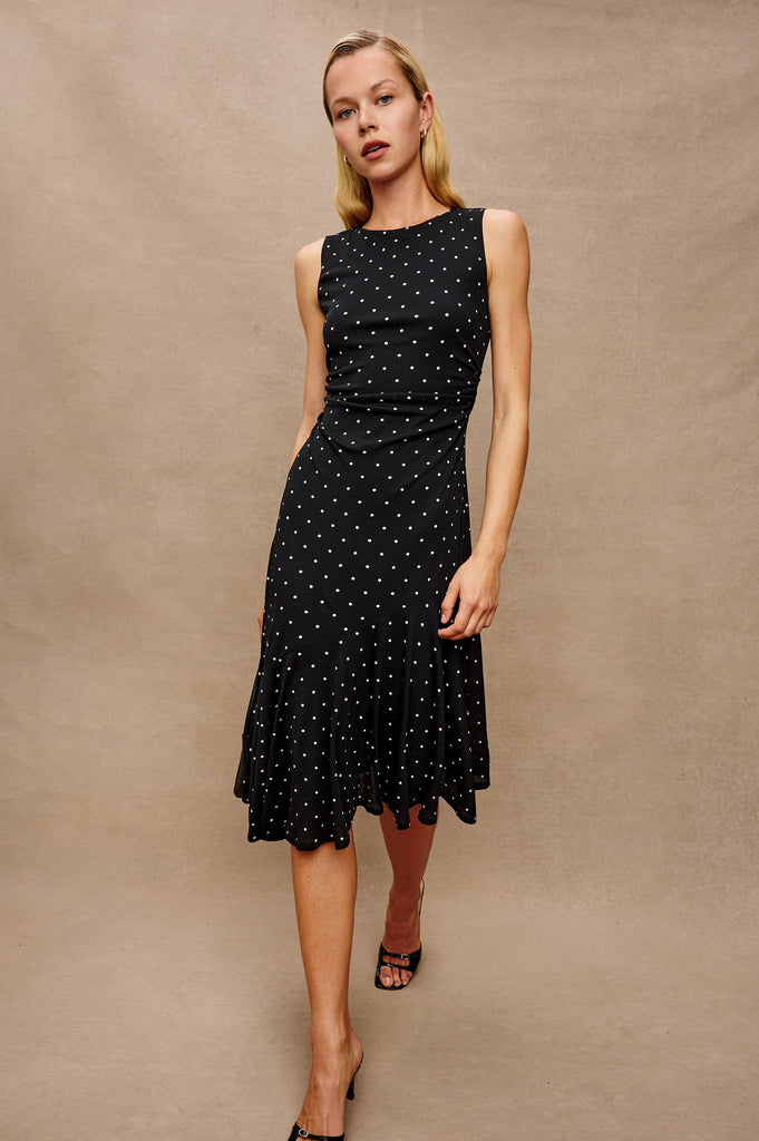 From the brand Rails Women's Daija Dress in Polka Dots - abigail fashion
