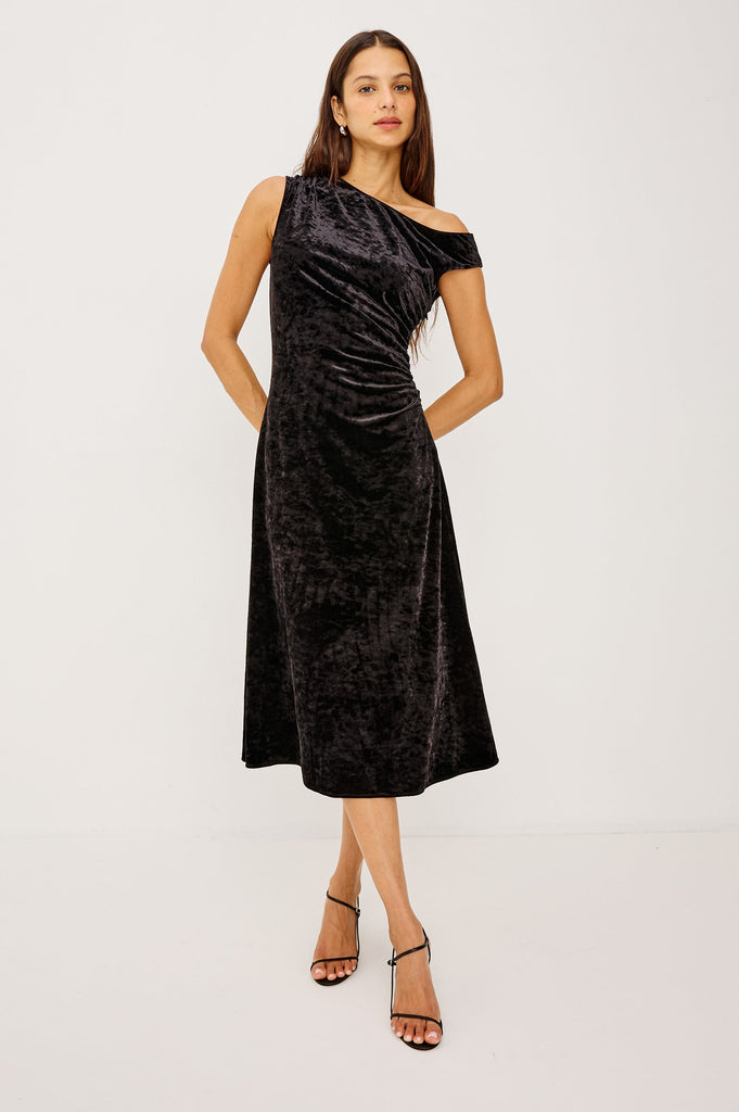 From the brand Rails Women's Delores Dress in Black - abigail fashion