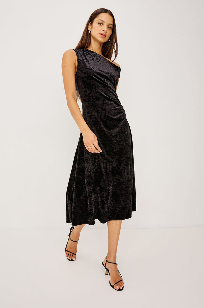From the brand Rails Women's Delores Dress in Black - abigail fashion