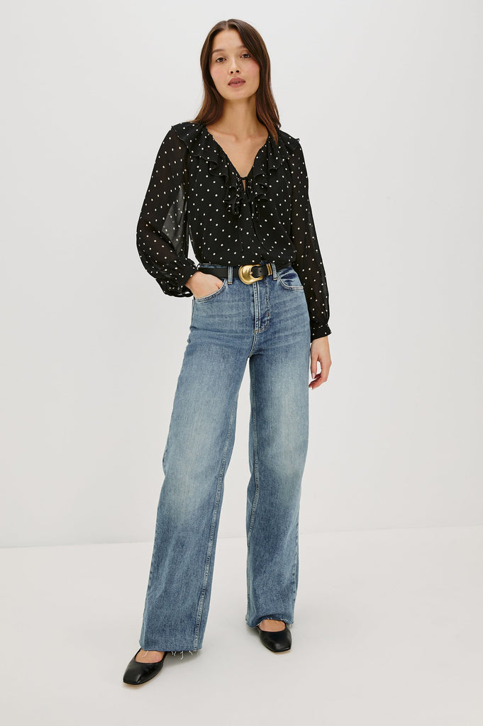 Rails Women's Honora Top Polka Dots - abigail fashion