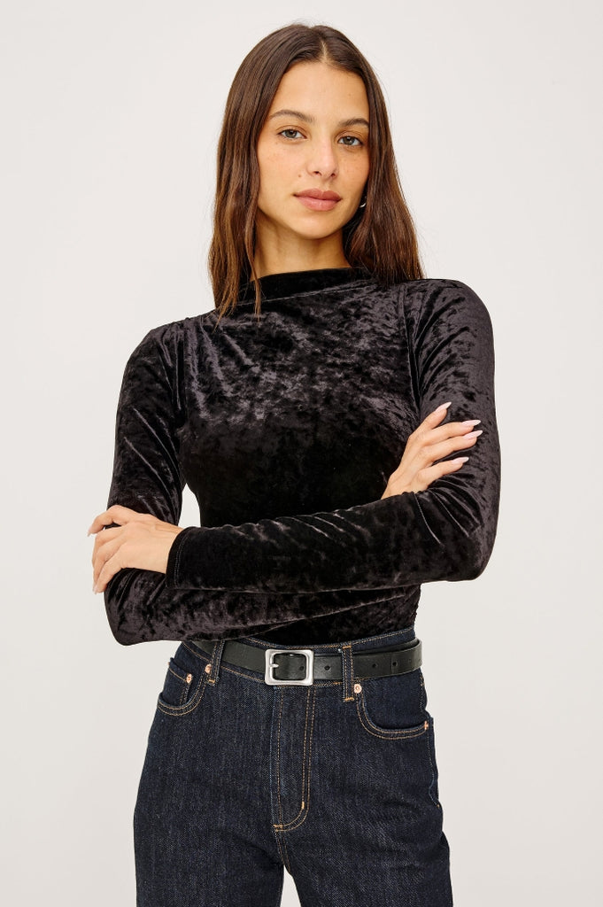 From the brand Rails Women's Joelle Top in Black - abigail fashion
