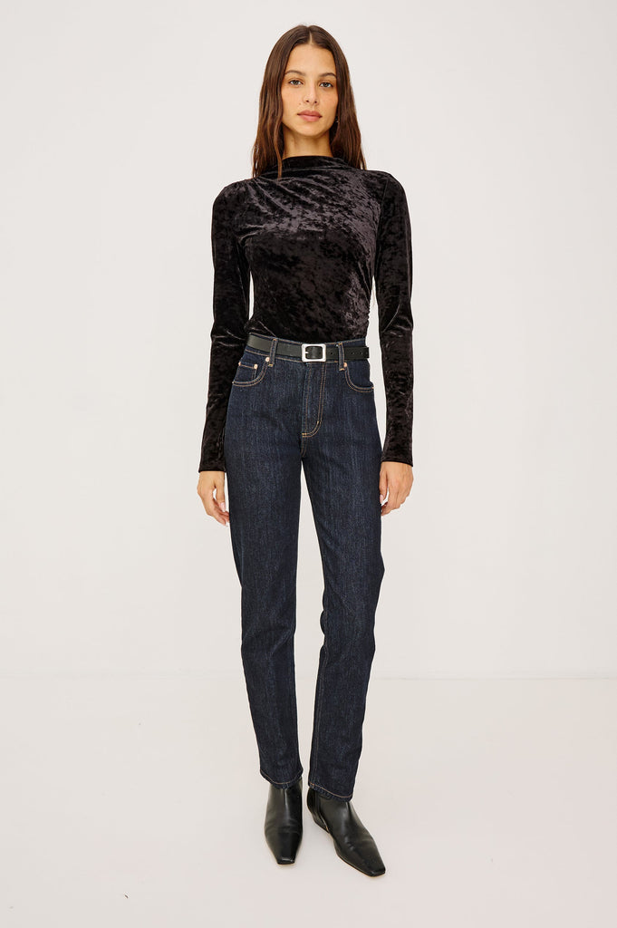 From the brand Rails Women's Joelle Top in Black - abigail fashion