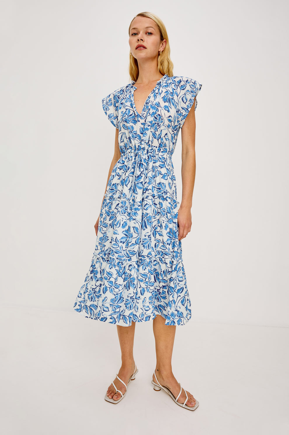 knee length dresses for ladies Abigail Silk Jersey Midi Wrap Dress – Diane von Furstenberg main image 1