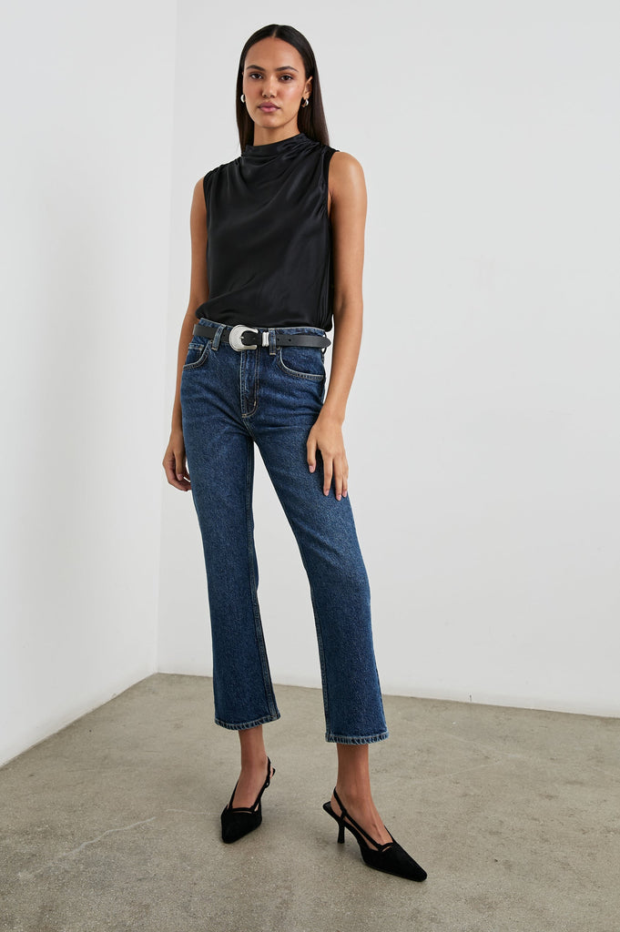 From the brand Rails Women's Kaleen Top in Black - abigail fashion