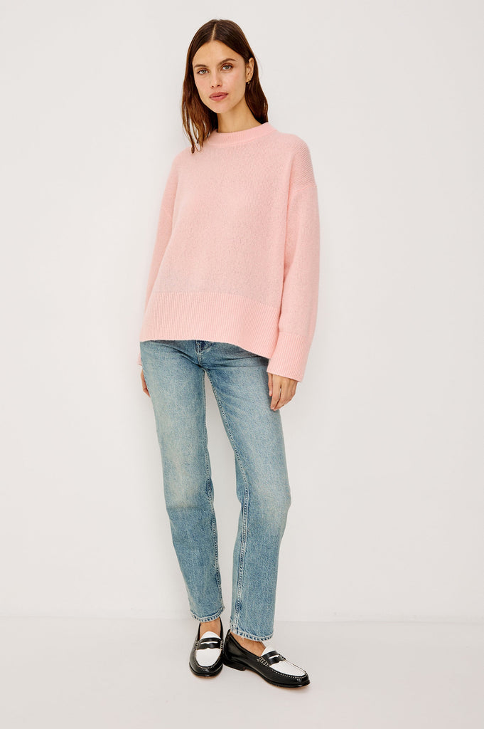 From the brand Rails Women's Miranda Sweater in Carnation - abigail fashion
