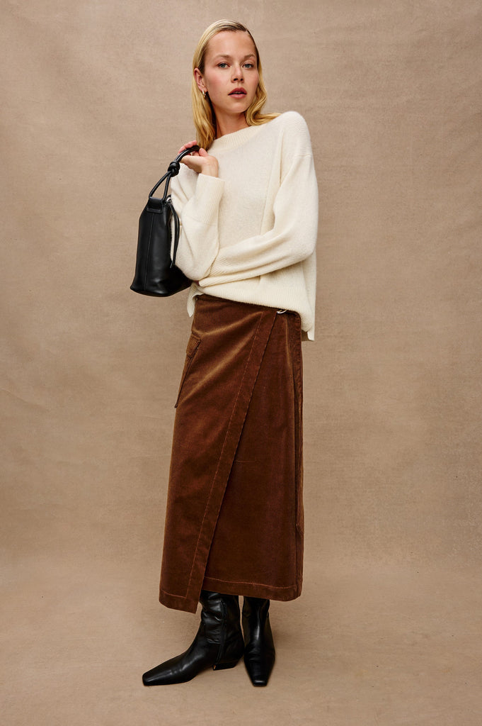 From the brand Rails Women's Miranda Sweater in Ivory - abigail fashion