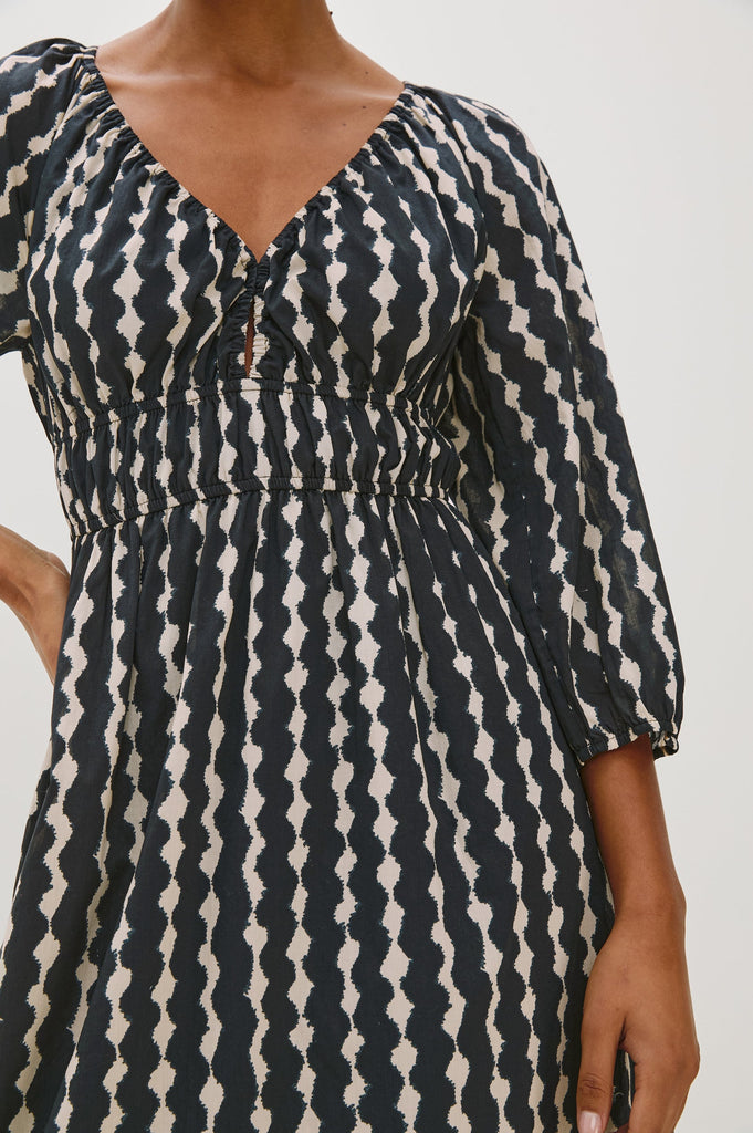 From the brand Rails Women's Paio Dress in Painted-Noir - abigail fashion