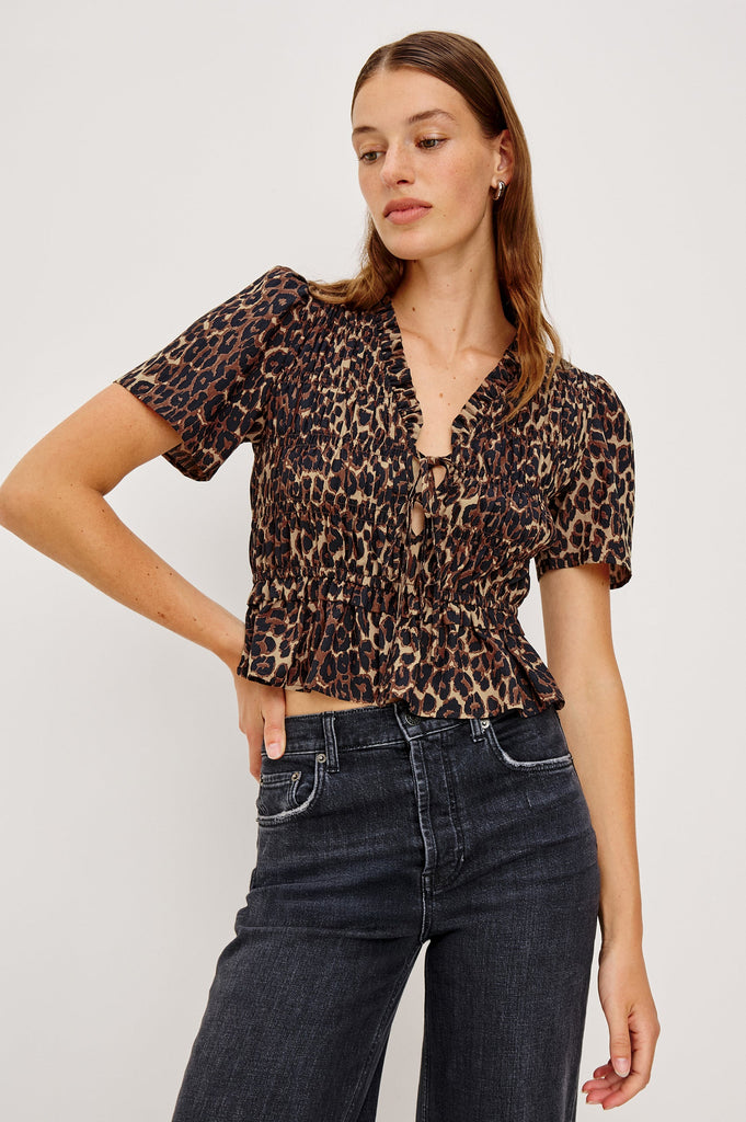 Rails Women's Portia Top Brown Nala - abigail fashion