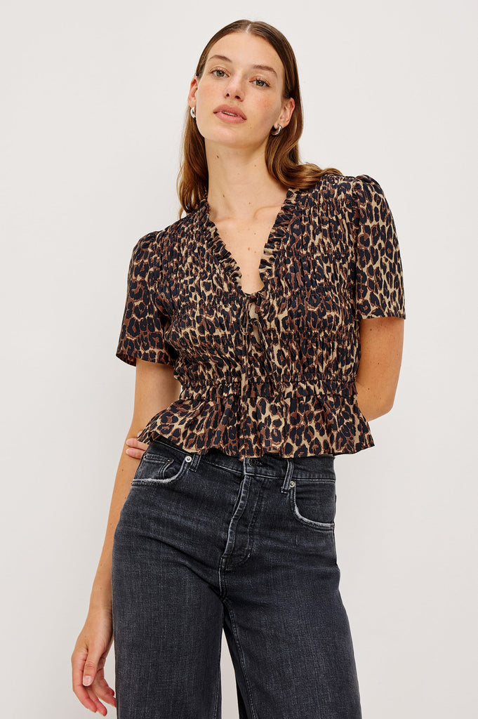 Rails Women's Portia Top Brown Nala - abigail fashion