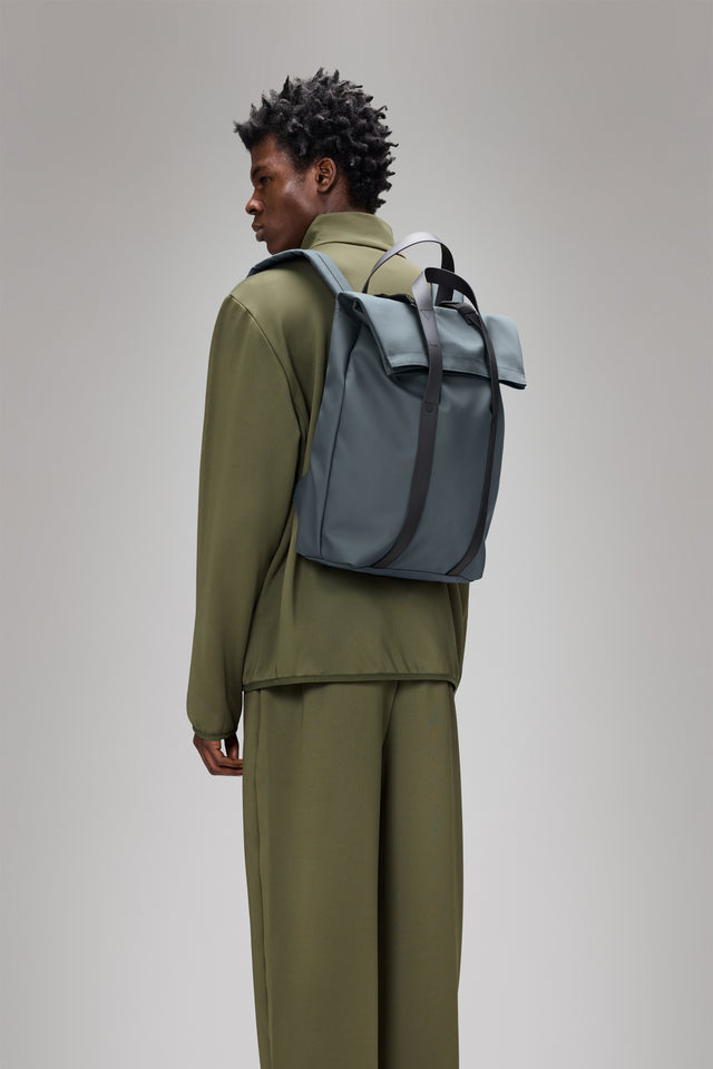 From the brand Rains Unisex 2 Way Tote Backpack W3 in Lagoon - abigail fashion