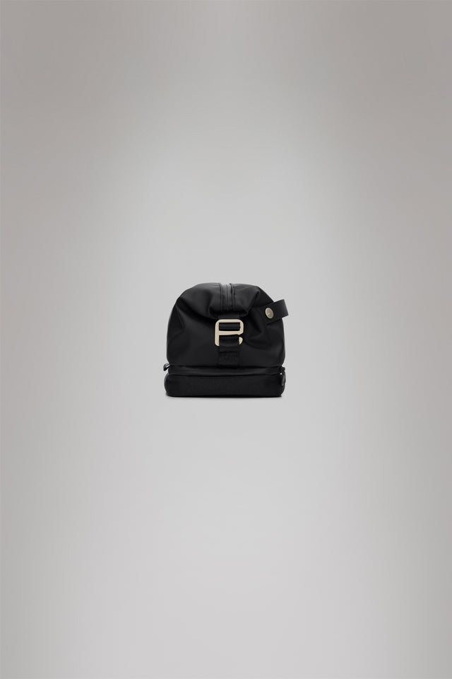From the brand Rains Unisex Otaru Wash Bag W3 in Black - abigail fashion