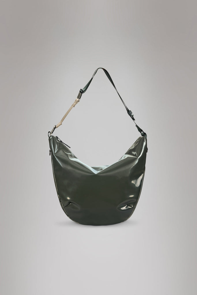 From the brand Rains Women's Valera Shoulder Bag Large W3 in Swamp - abigail fashion