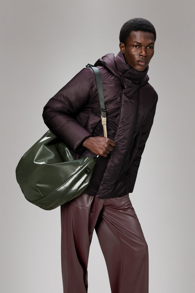 From the brand Rains Women's Valera Shoulder Bag Large W3 in Swamp - abigail fashion