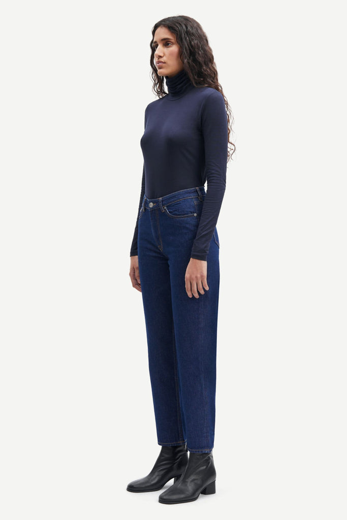 Samsøe Samsøe Ester Turtle Neck T-shirt Night Sky abigail fashion