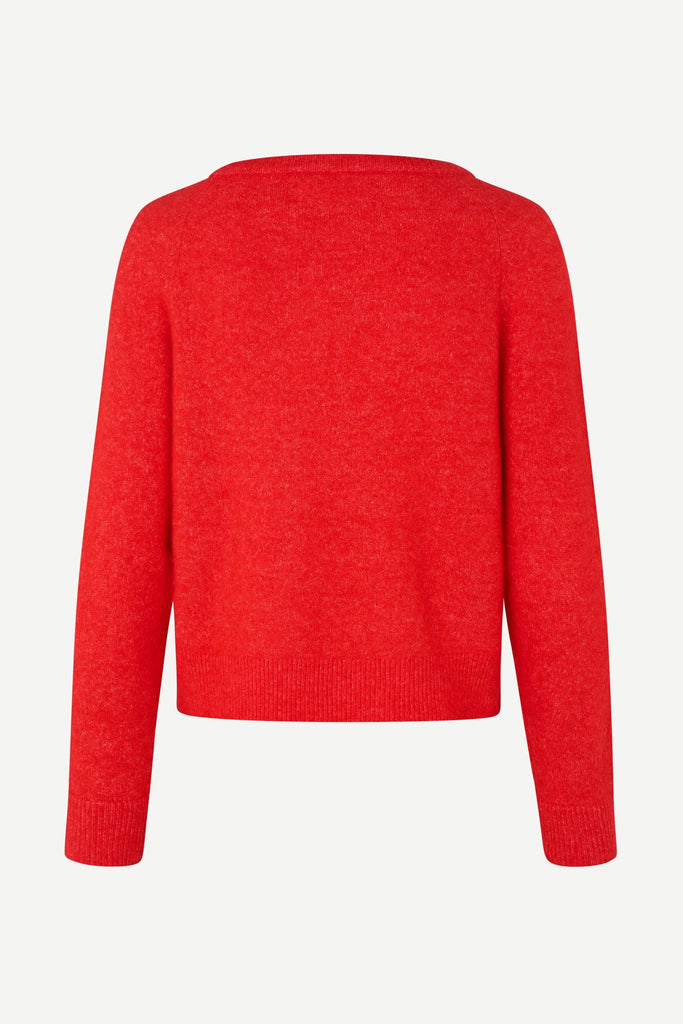 Samsøe Samsøe Saboston Cardigan Blue Denim Mel abigail fashion