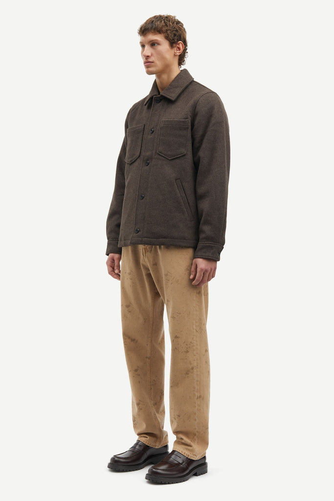 Samsøe Samsøe Pally Shirt Jacket Chocolate Torte abigail fashion