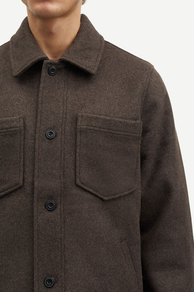 Samsøe Samsøe Pally Shirt Jacket Chocolate Torte abigail fashion
