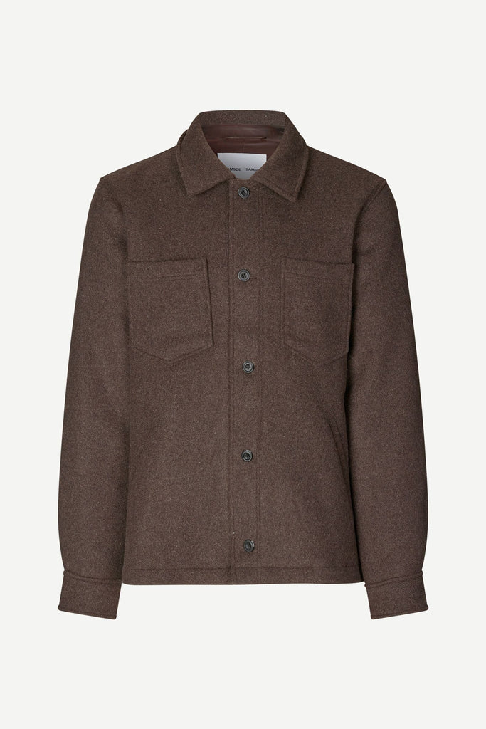 Samsøe Samsøe Pally Shirt Jacket Chocolate Torte abigail fashion