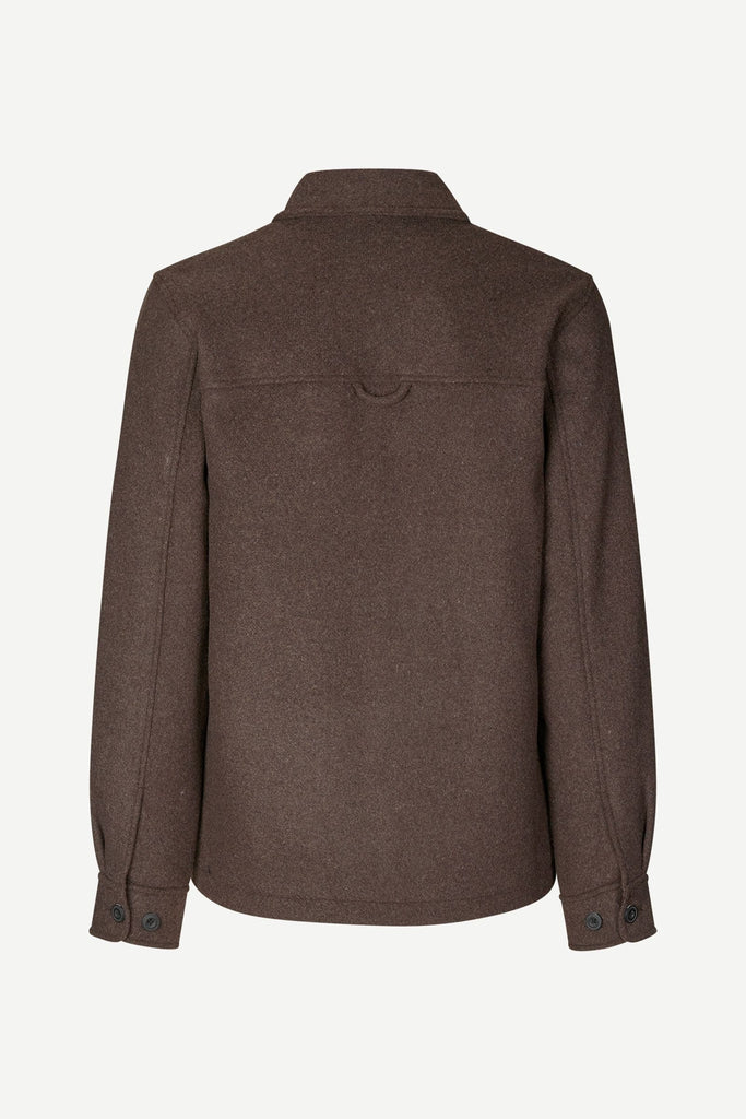 Samsøe Samsøe Pally Shirt Jacket Chocolate Torte abigail fashion